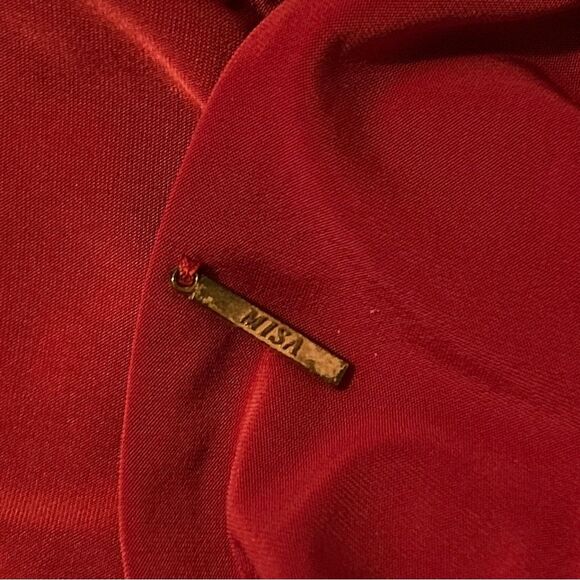 MISA LOS ANGELES Bell Sleeve Twist Front Teget Mini Dress - Picture 12 of 15